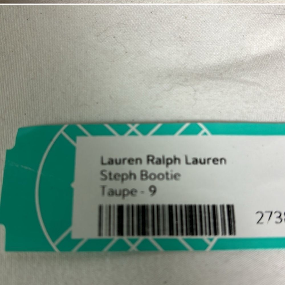Lauren Ralph Lauren Steph Taupe Side Zip Shearling Cuff Suede Wedge Boot… - Picture 4 of 6